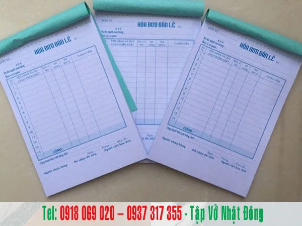 in hóa đơn bán lẻ quận 12