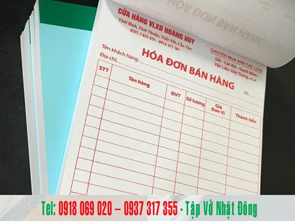 in hoa don ban le tai tphcm