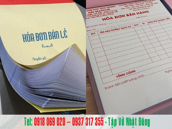 in hoa don ban le 2 lien