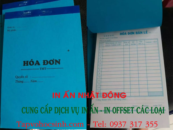 in hoá đơn bán lẻ Tân Bình