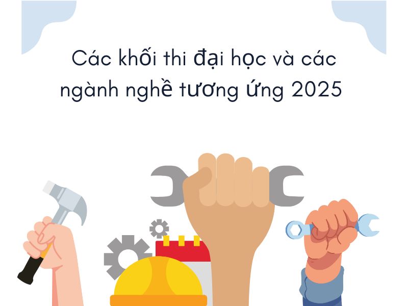 Các khối thi đại học và các ngành nghề tương ứng 2025