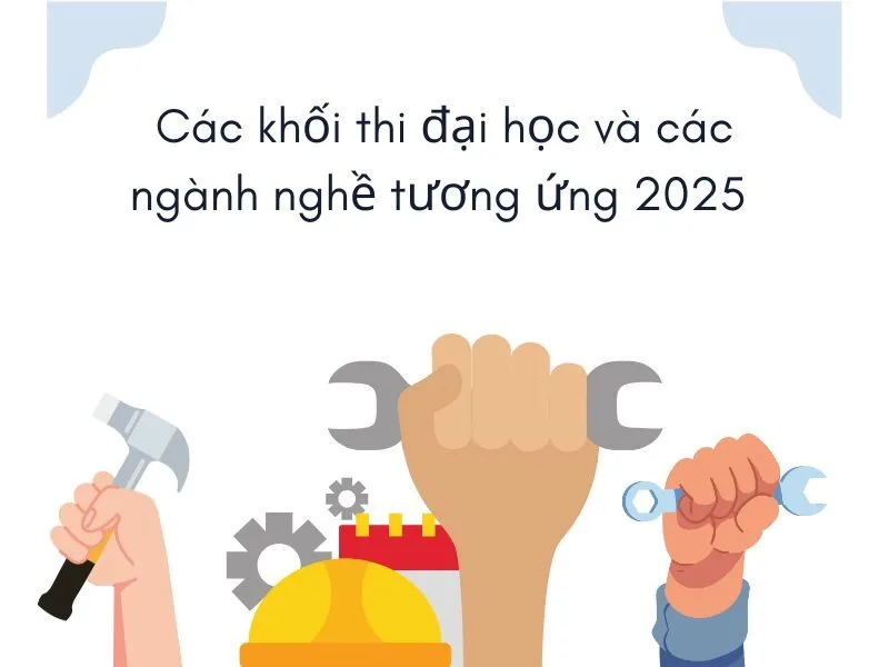 Các khối thi đại học và các ngành nghề tương ứng 2025