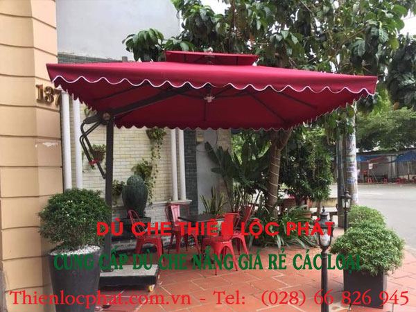 dù lệch tâm vuông 3m