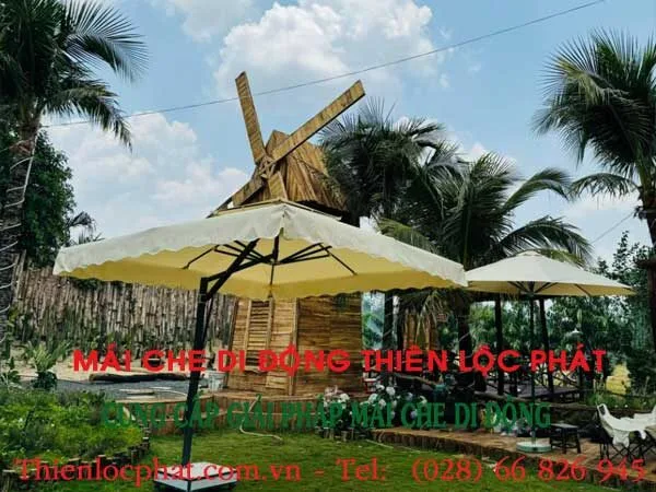 giá dù che nắng ngoài trời
