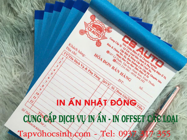 in hoá đơn bán lẻ Gò Vấp